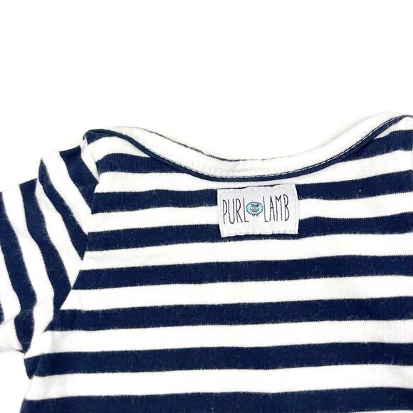 Purl Lamb Striped Knot Gown - Picture 8 of 8